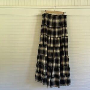 Ralph Lauren Denim and Supply Plaid Prairie maxi skirt